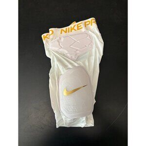 Nike Pro Hyperstrong padded white gold football shorts size XXL XL L AQ2732 101